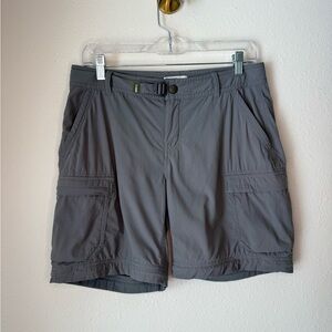 REI Co-op Women’s Hiking Shorts Size 6 Petite Gray Relaxed Fit